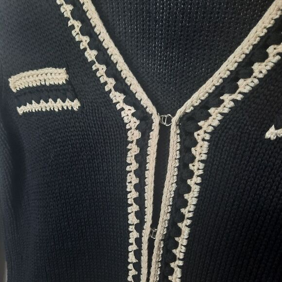 Trina Turk Knit Grandma Cardigan Sweater - Picture 5 of 6